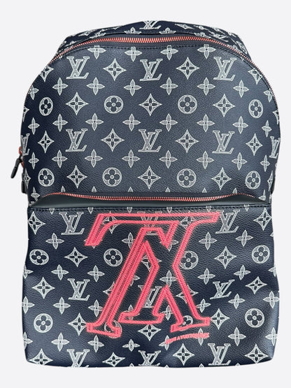 Louis Vuitton Navy & White Upside Down Monogram Backpack