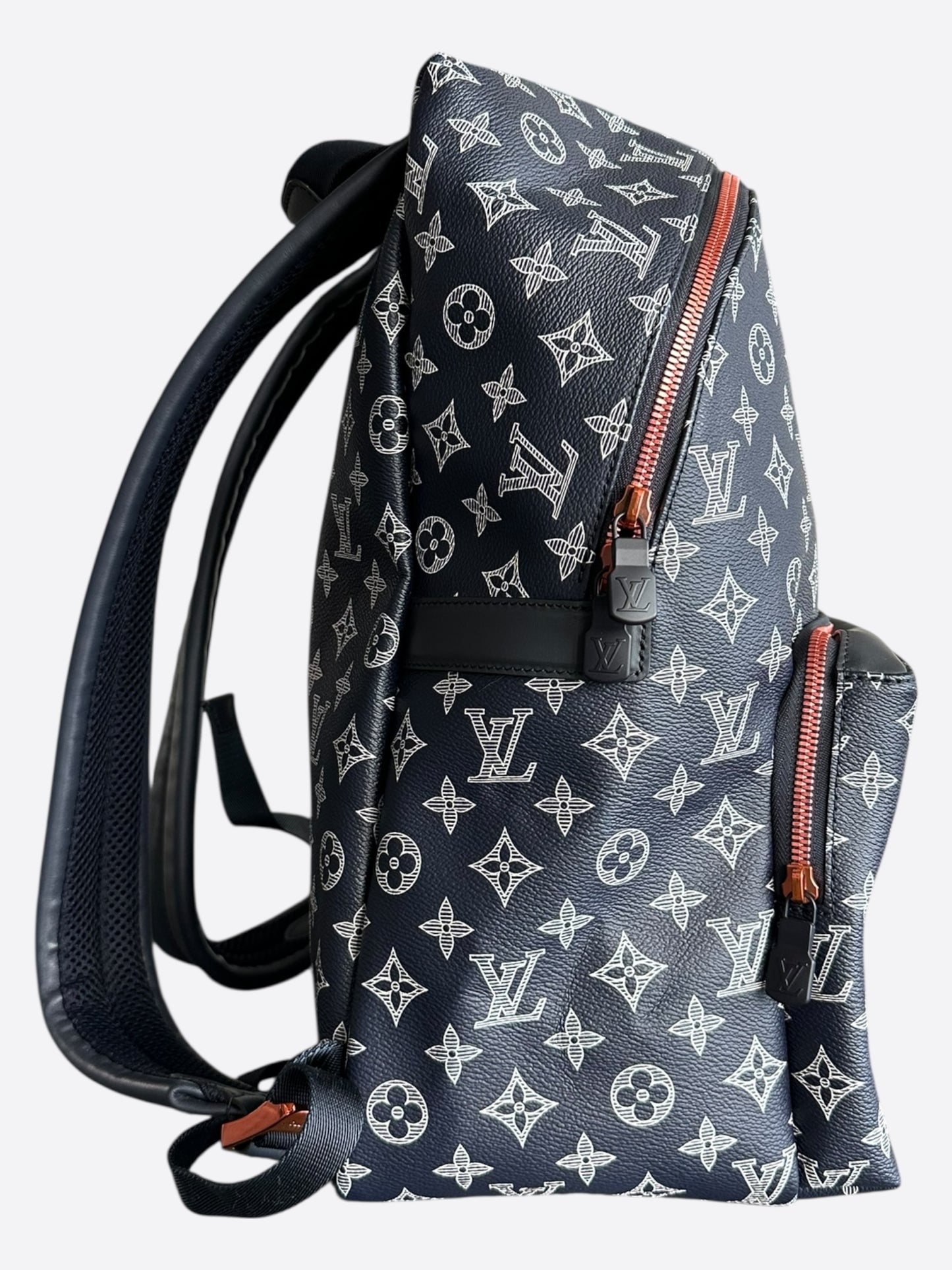 Louis Vuitton Navy & White Upside Down Monogram Backpack