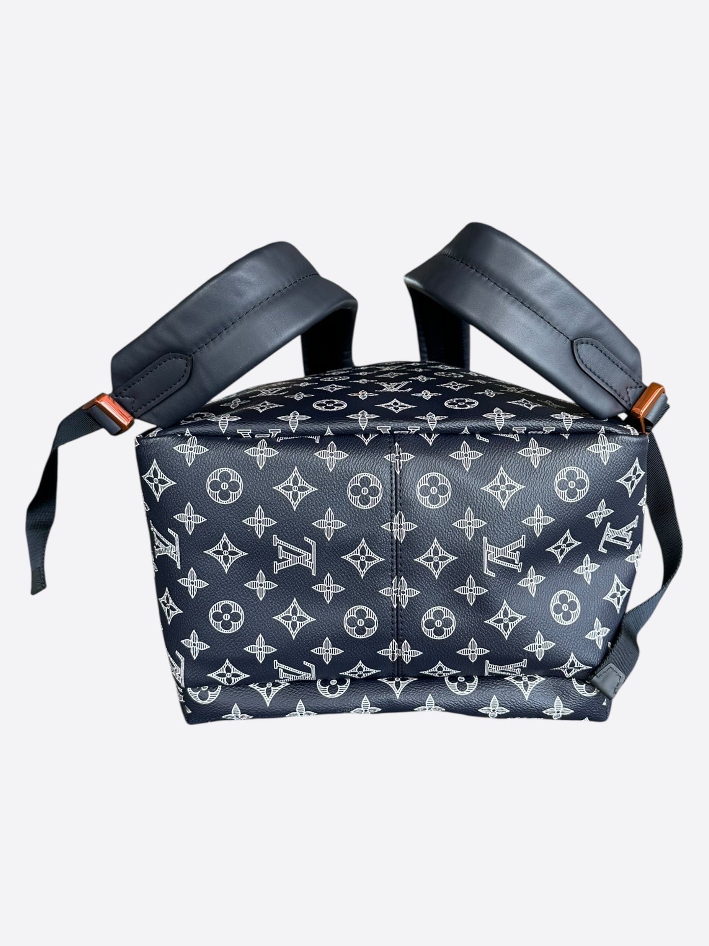 Louis Vuitton Navy & White Upside Down Monogram Backpack