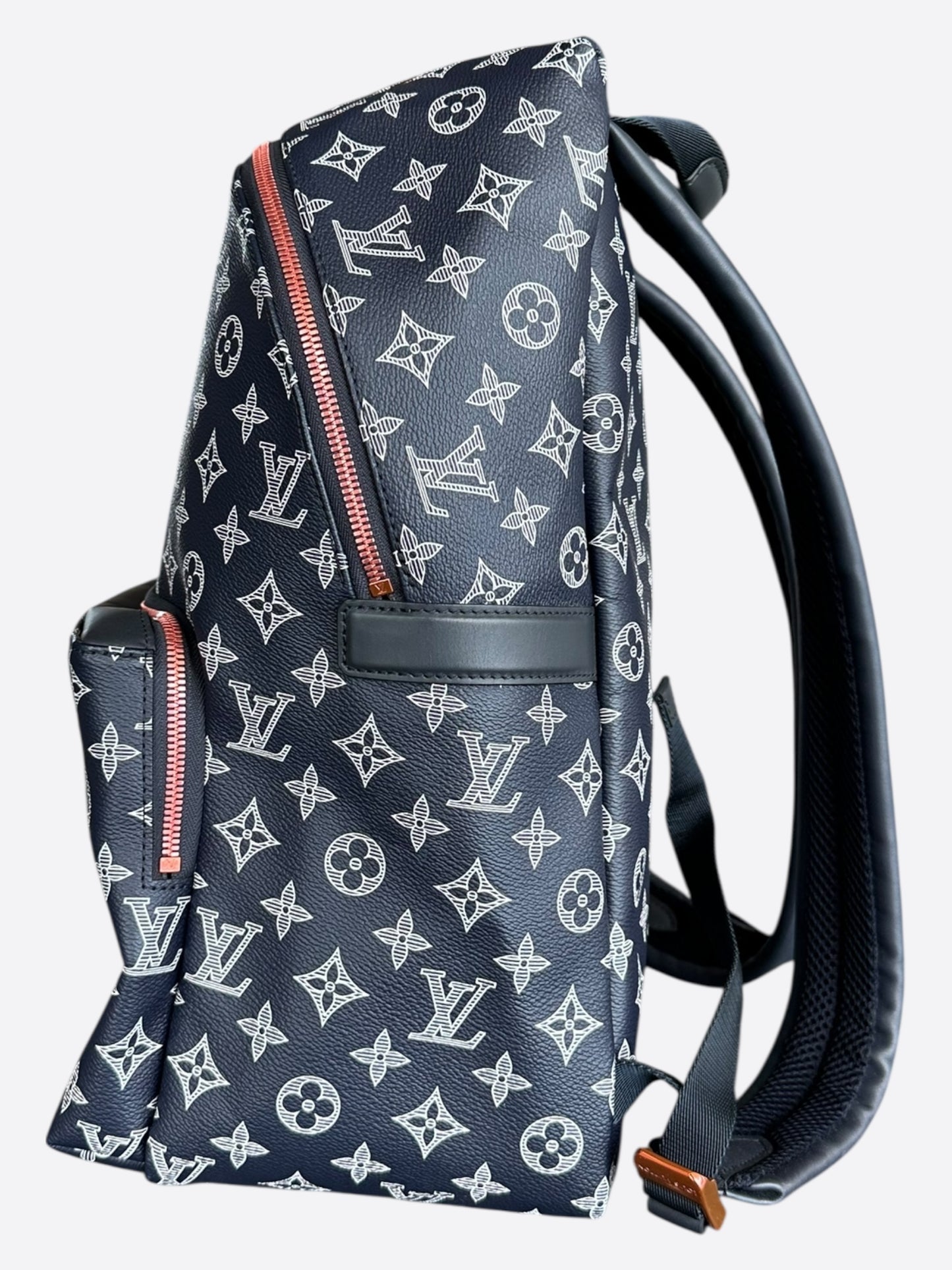 Louis Vuitton Navy & White Upside Down Monogram Backpack