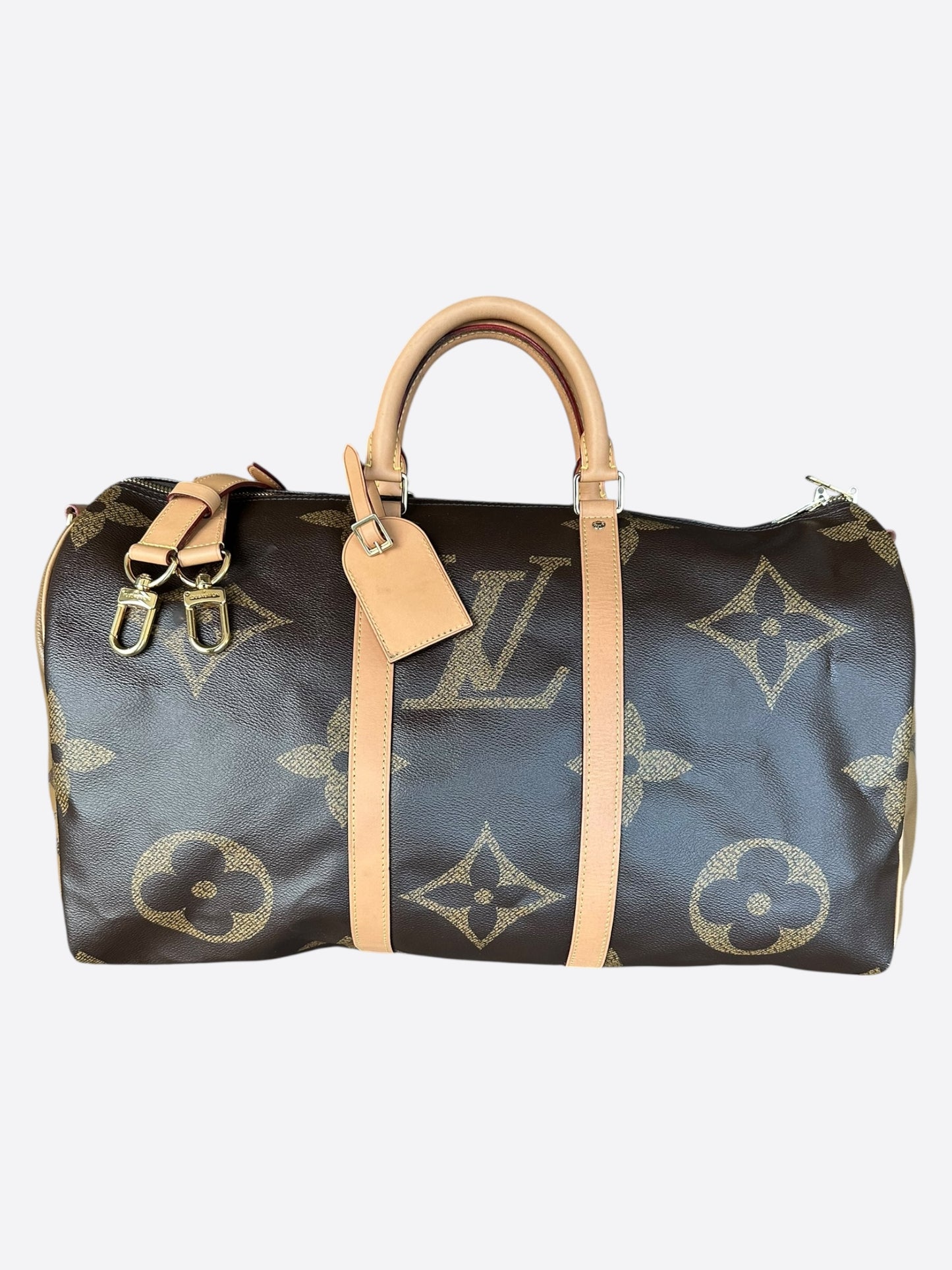 Louis Vuitton Brown Giant Reverse Monogram Keepall 50