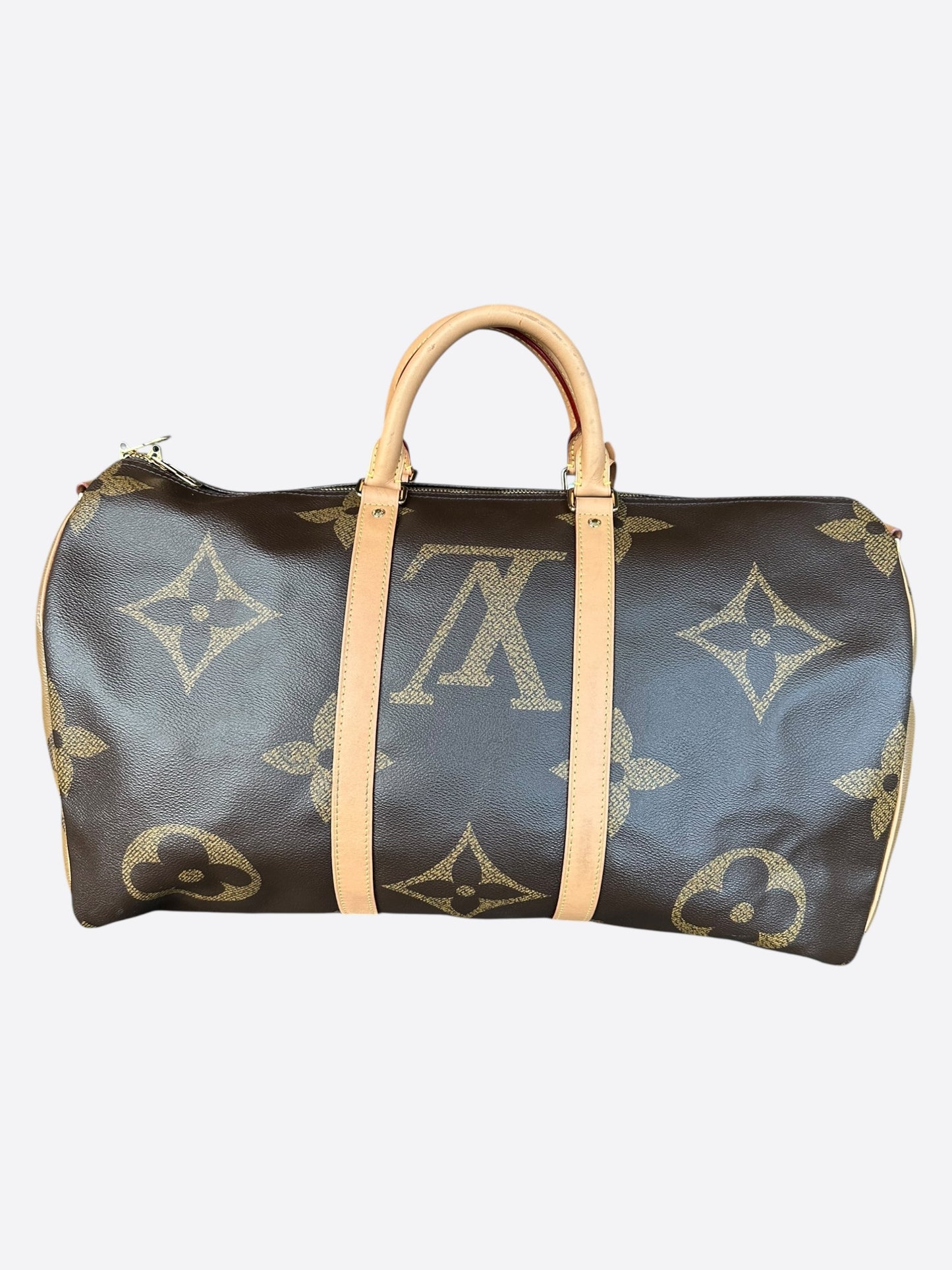 Louis Vuitton Brown Giant Reverse Monogram Keepall 50