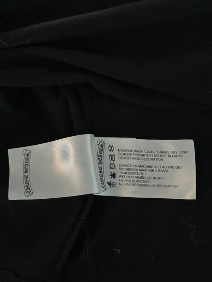 Chrome Hearts Black & White Neck Logo Longsleeve T-Shirt