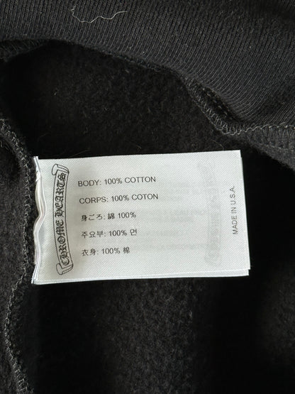 Chrome Hearts Black & White Script Logo Hoodie