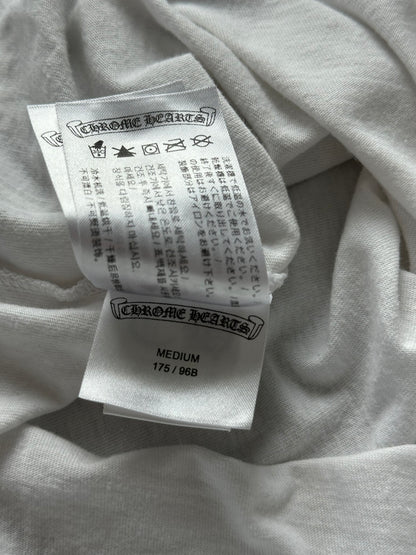 Chrome Hearts White & Black Neck Logo T-Shirt
