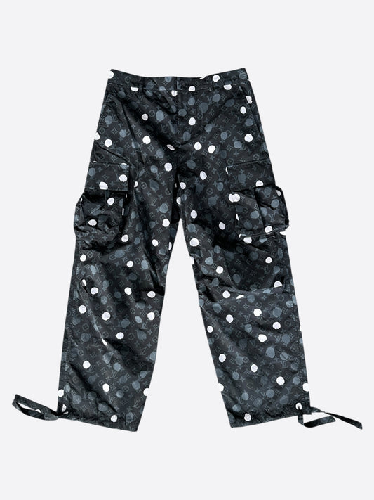 Louis Vuitton Yayoi Kusama Black Polka Dot Cargo Pants