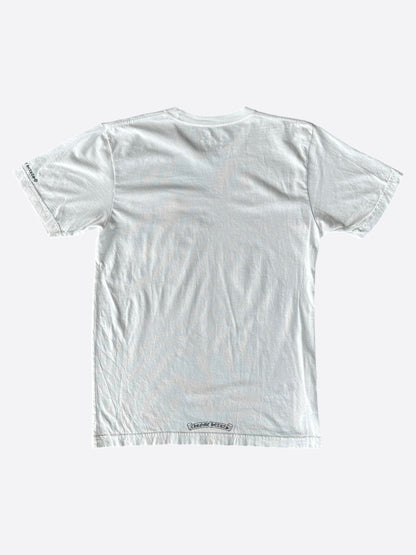 Chrome Hearts White & Black Neck Logo T-Shirt