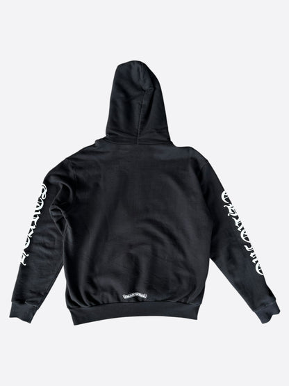 Chrome Hearts Black & White Script Logo Hoodie