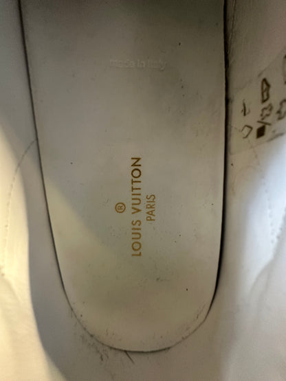 Louis Vuitton Blue & White Logo Time Out Sneakers