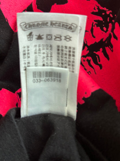Chrome Hearts Black & Pink Foti Graphic T-Shirt