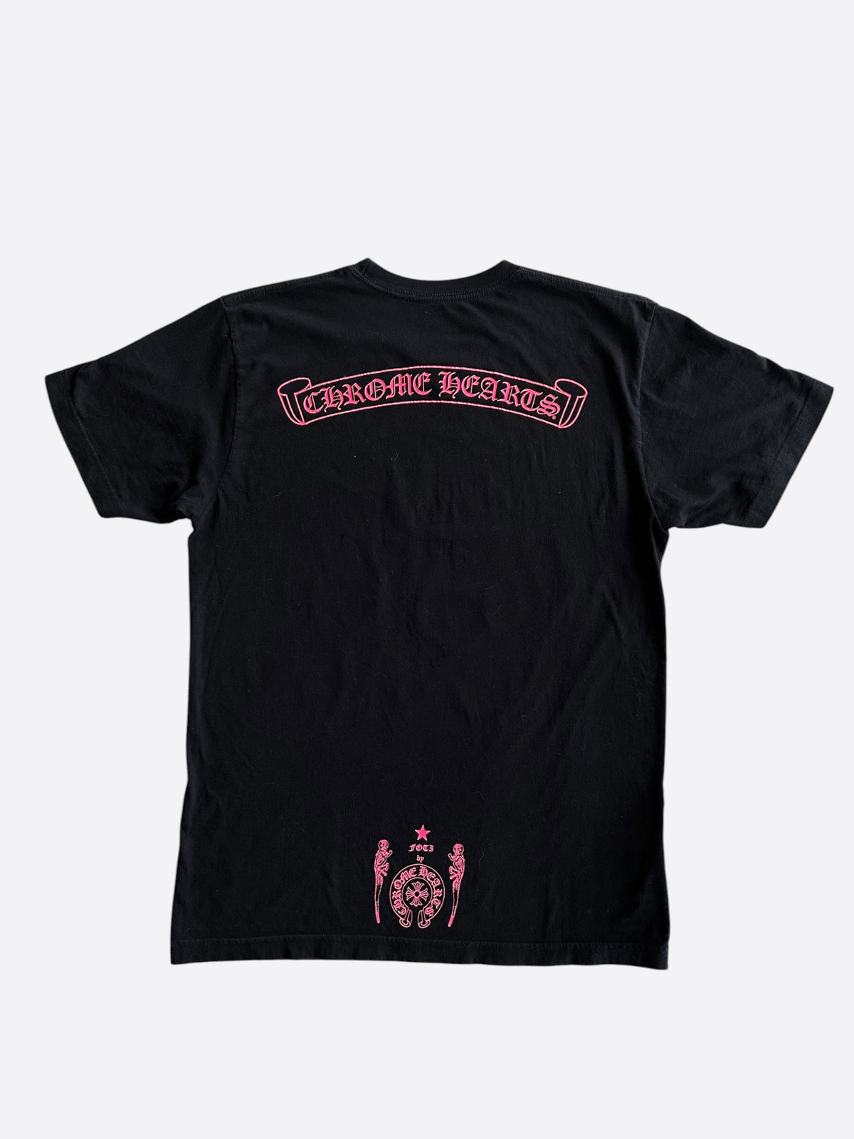 Chrome Hearts Black & Pink Foti Graphic T-Shirt