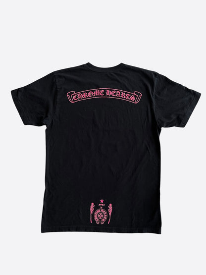 Chrome Hearts Black & Pink Foti Graphic T-Shirt