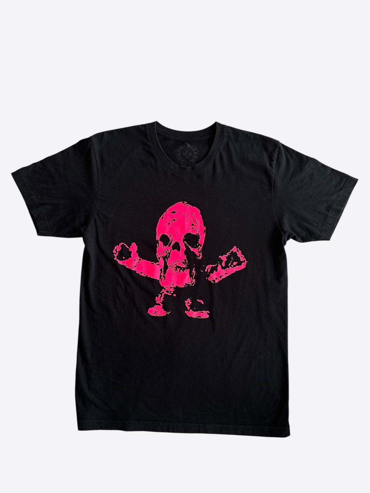 Chrome Hearts Black & Pink Foti Graphic T-Shirt