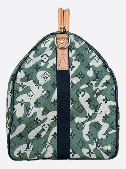 Louis Vuitton Takashi Murakami Camouflage Monogram Keepall 55