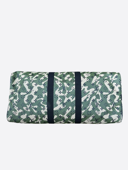 Louis Vuitton Takashi Murakami Camouflage Monogram Keepall 55