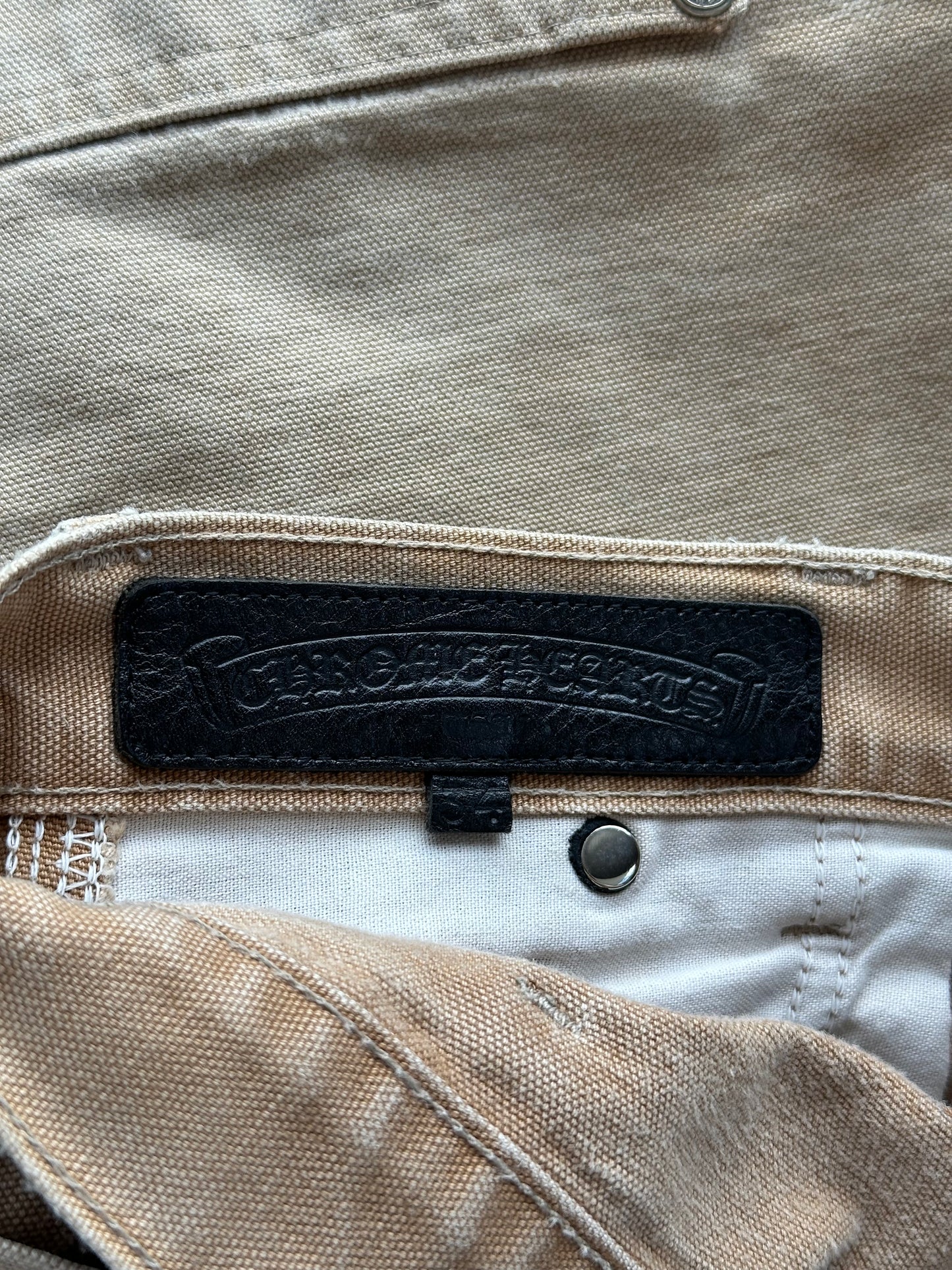 Chrome Hearts Carhartt Tan Carpenter Shorts