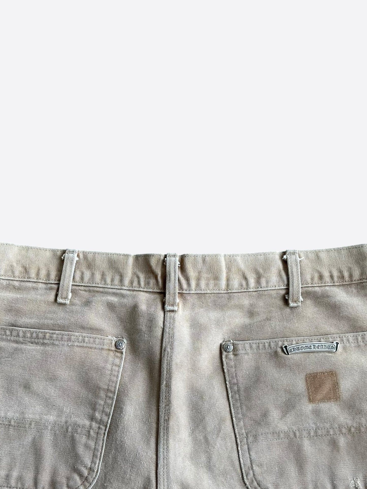 Chrome Hearts Carhartt Tan Carpenter Shorts