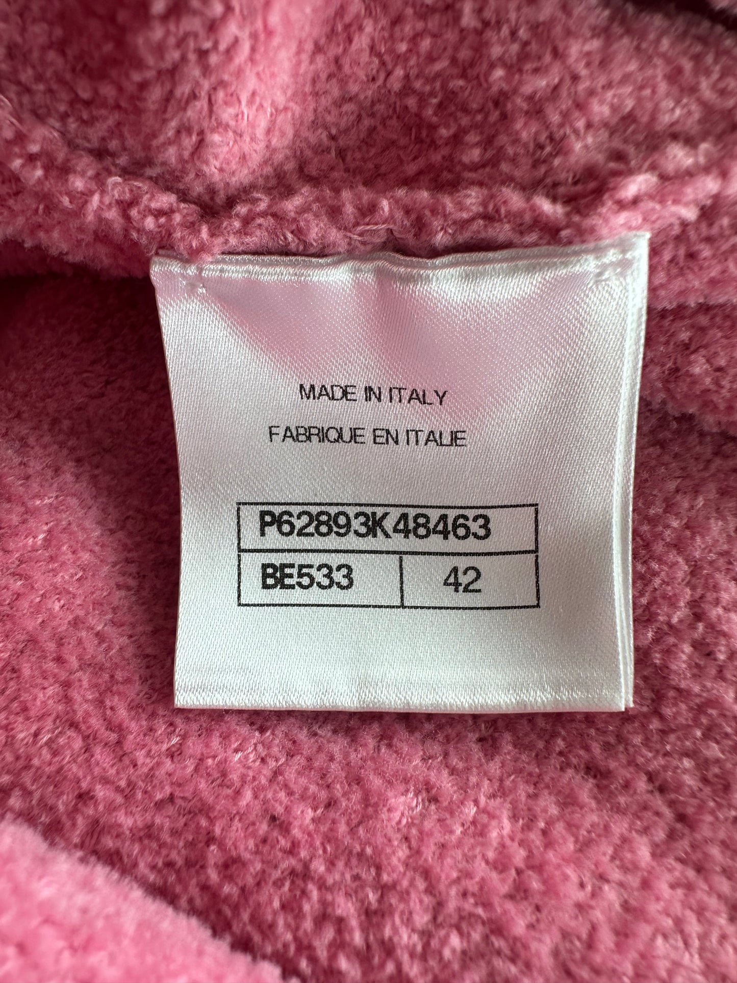 Chanel Pink Chain Women's Cardigan