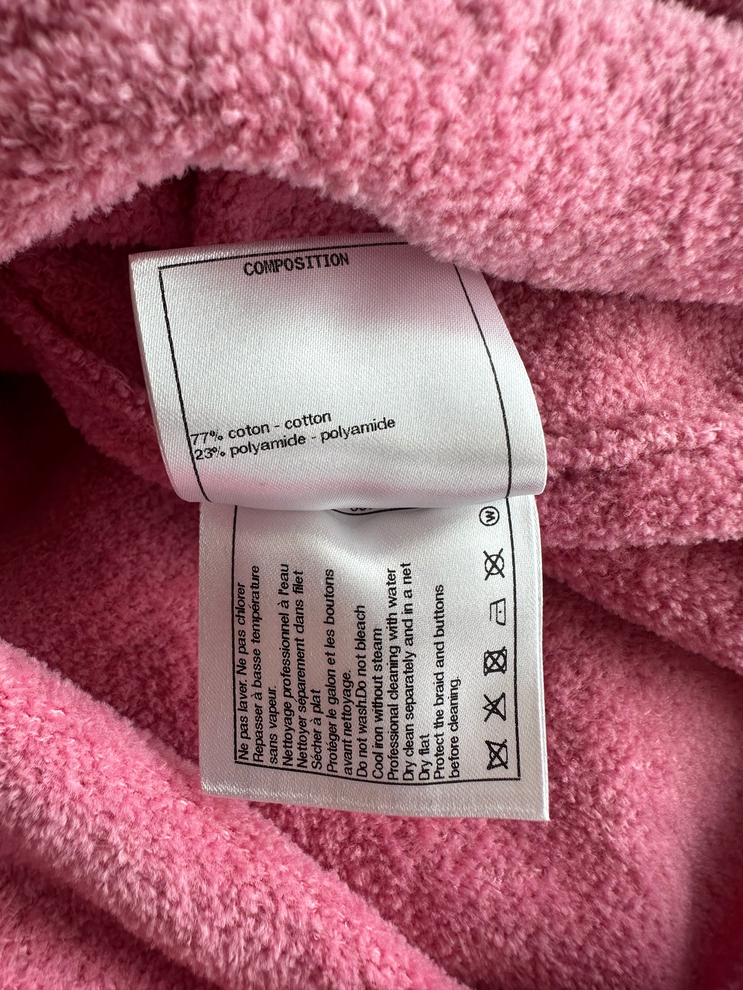 Chanel Pink Chain Women's Cardigan
