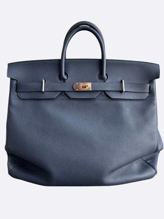 Hermes Bleu Nuit Togo & Palladium Hardware HAC Birkin 40
