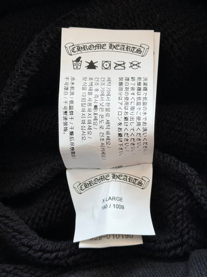 Chrome Hearts Black CH Logo Embroidered Sweatpants