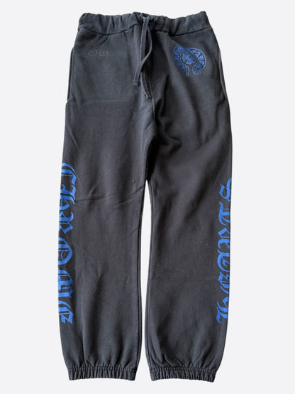 Chrome Hearts Black & Blue Horseshoe Logo Sweatpants