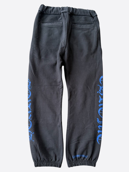 Chrome Hearts Black & Blue Horseshoe Logo Sweatpants
