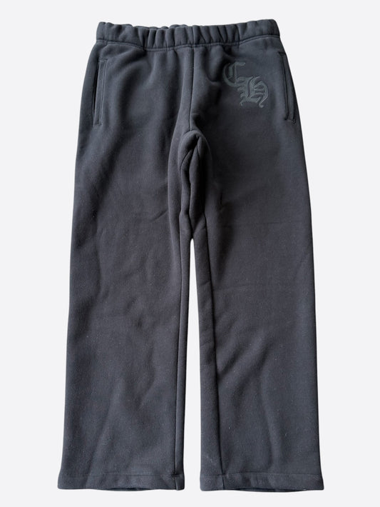 Chrome Hearts Black CH Logo Embroidered Sweatpants