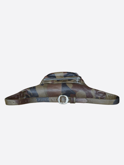 Chrome Hearts Green Camouflage Leather Snat Pack