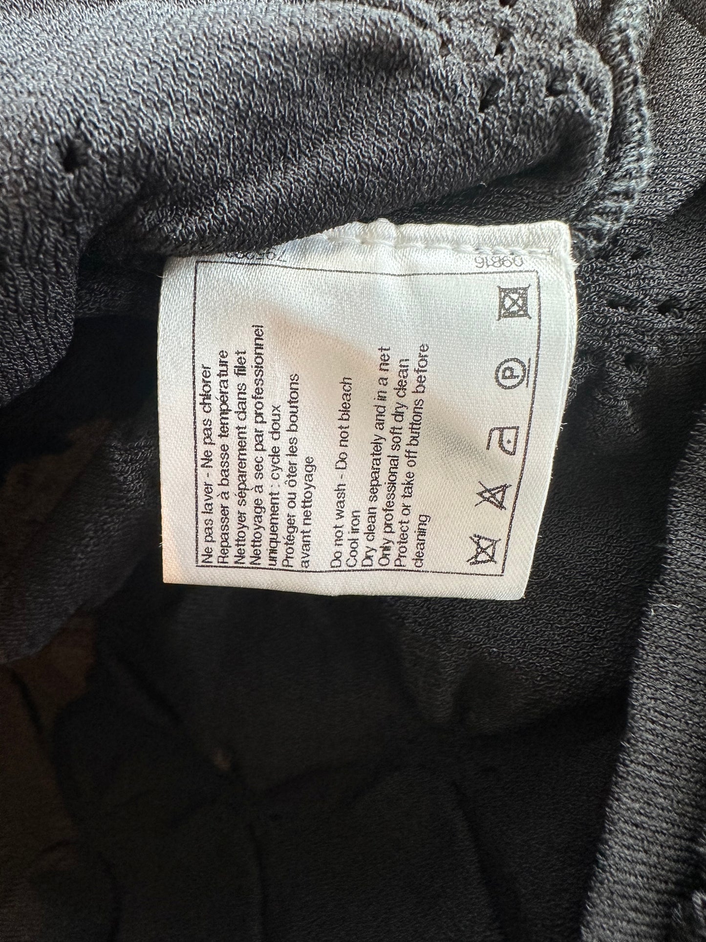 Chanel Black Quilted Button Up Women's Cardigan