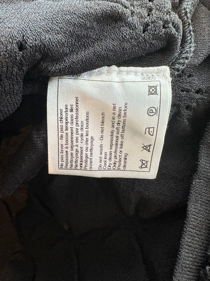 Chanel Black Quilted Button Up Women's Cardigan