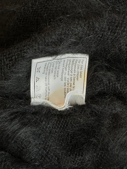 Chanel Black Mohair CC Logo Women's Turtle Neck Sweater