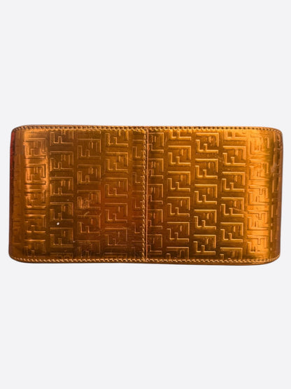 Fendi Orange FF Monogram Mamma Baguette Bag