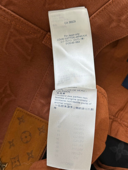 Louis Vuitton Brown Embossed Monogram Carpenter Pants
