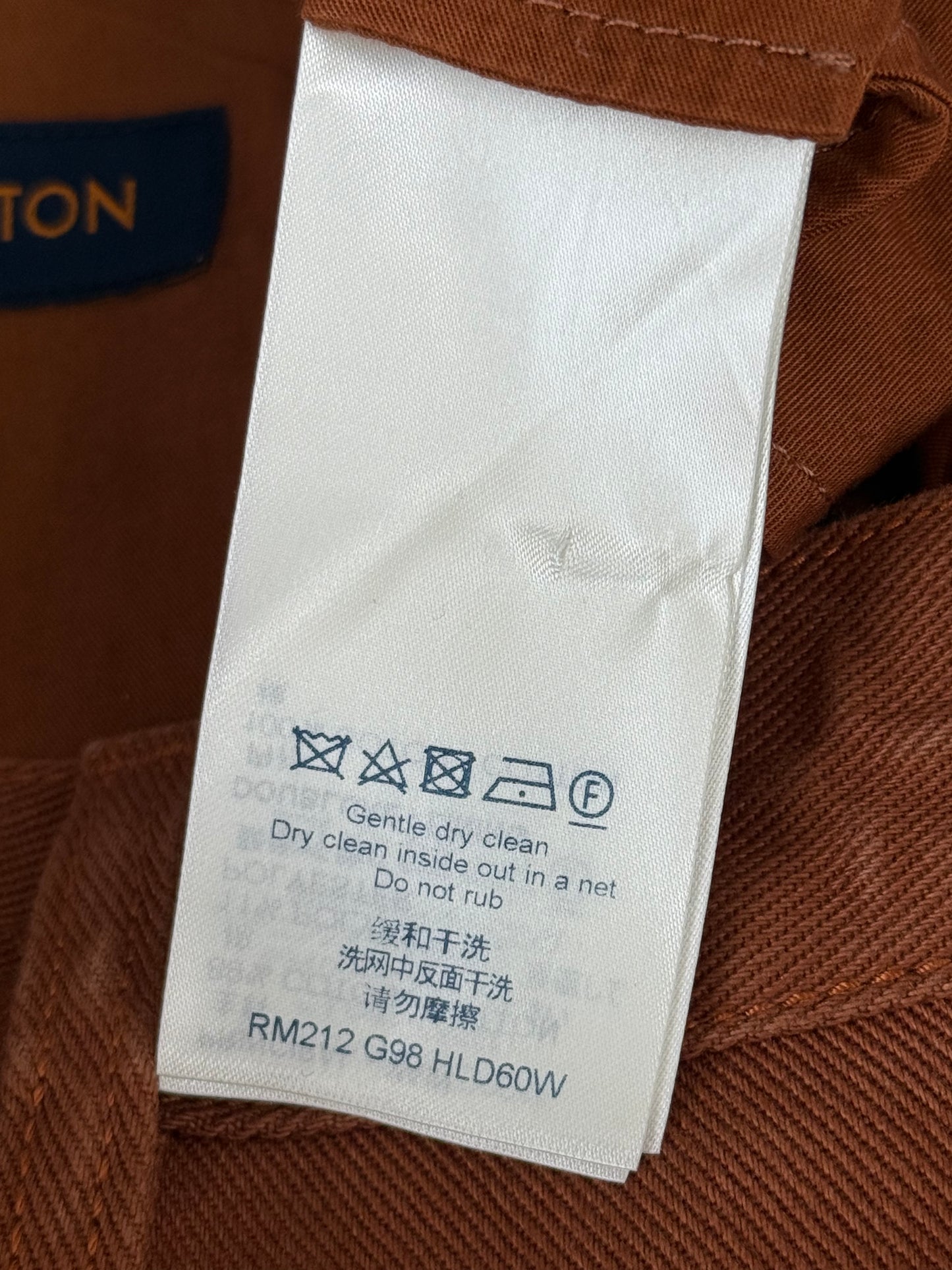 Louis Vuitton Brown Embossed Monogram Carpenter Pants