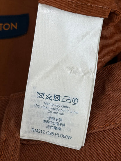 Louis Vuitton Brown Embossed Monogram Carpenter Pants