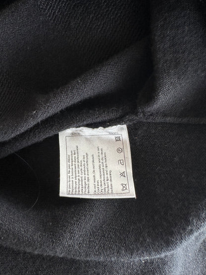 Chanel Black Tuffetage Logo Women's Cashmere Zip Up Hoodie