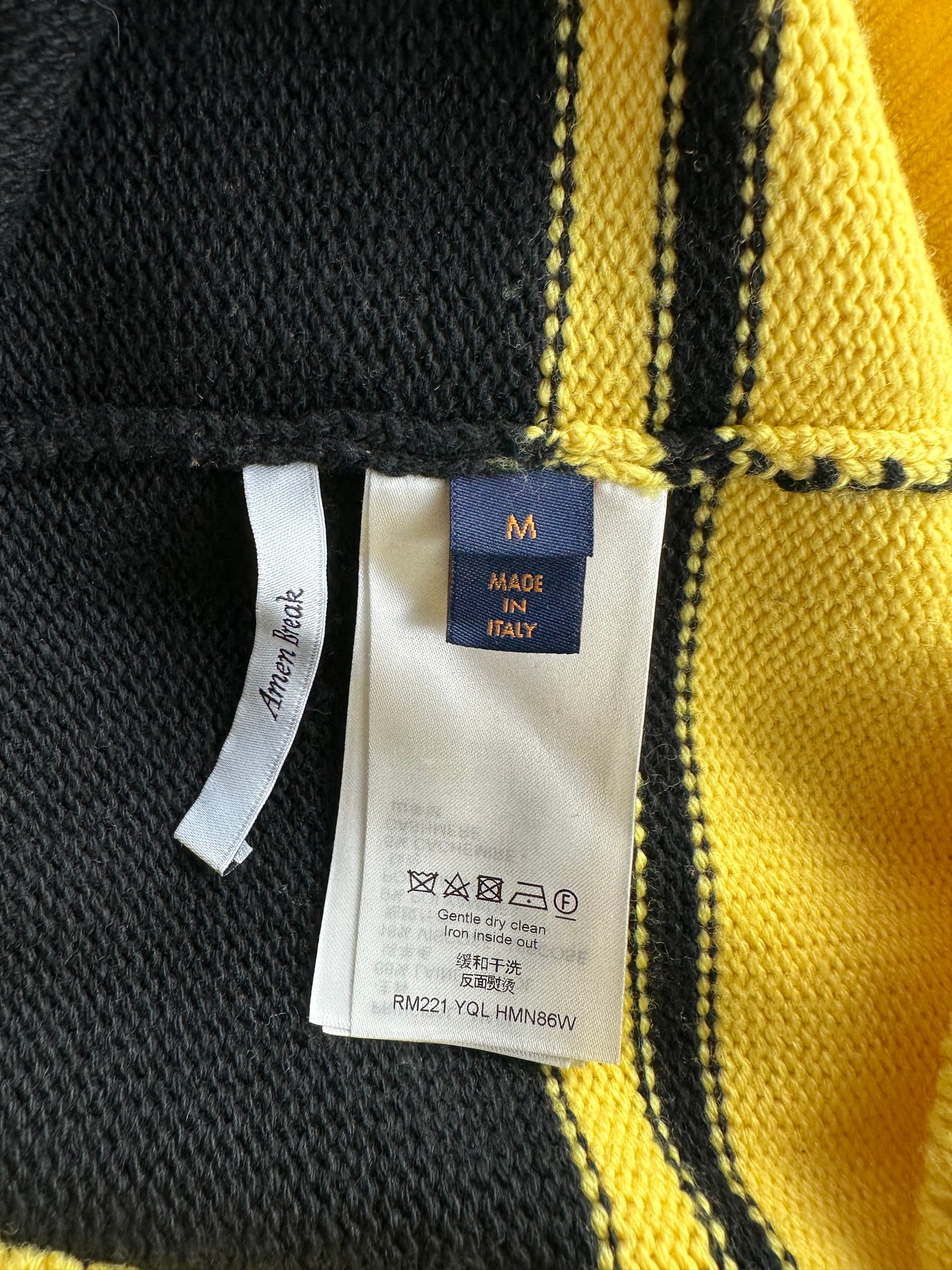 Louis Vuitton Black & Yellow Knit Jersey
