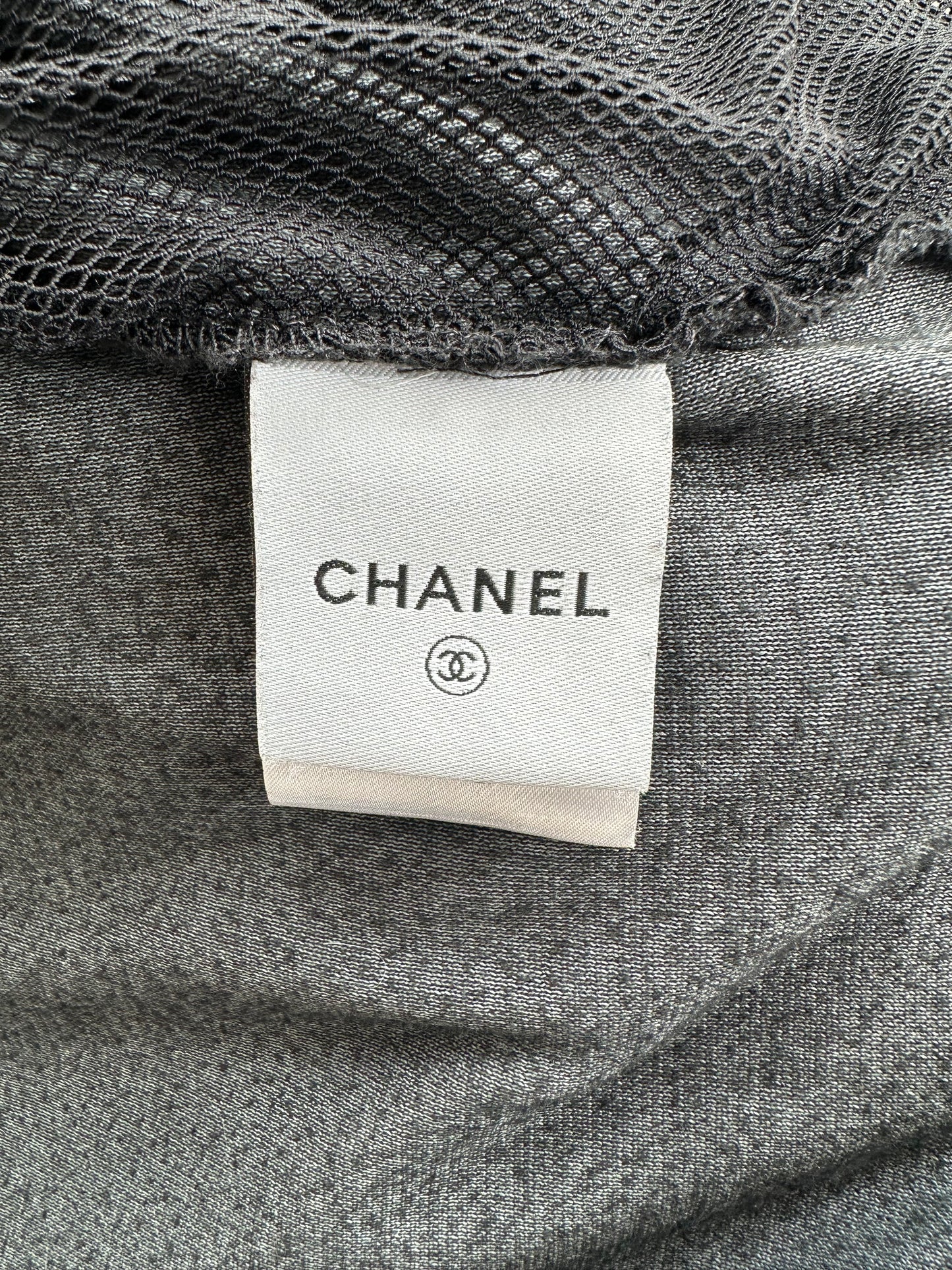 Chanel Black & Blue CC Logo Women's Zip Up Hoodie