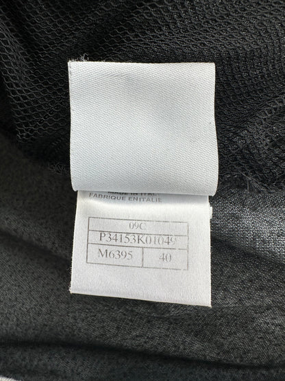Chanel Black & Blue CC Logo Women's Zip Up Hoodie