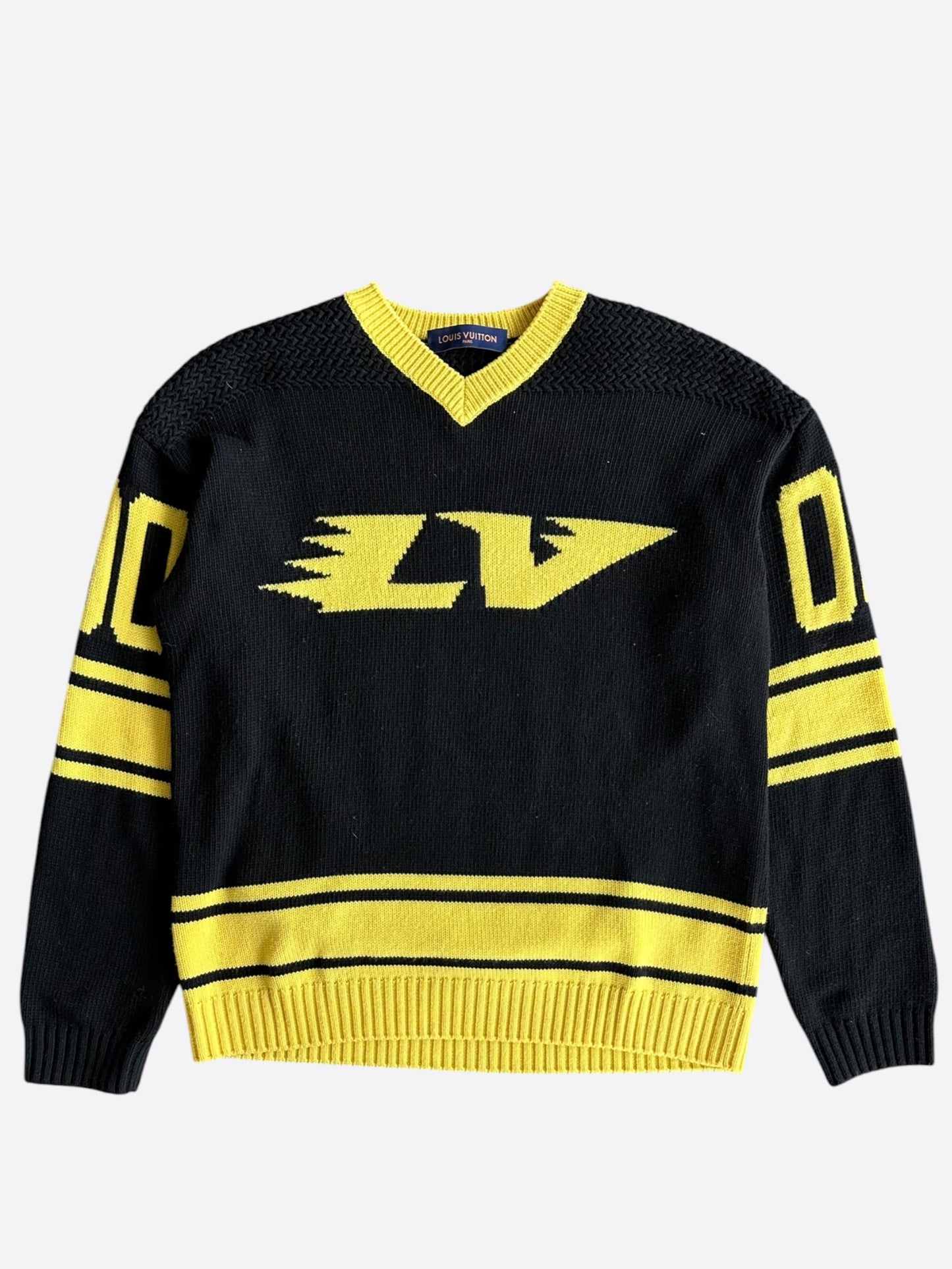 Louis Vuitton Black & Yellow Knit Jersey