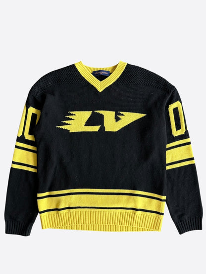 Louis Vuitton Black & Yellow Knit Jersey
