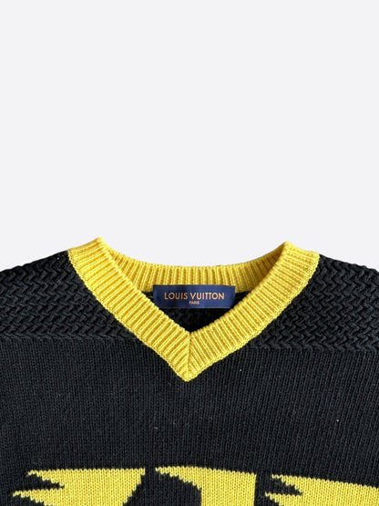 Louis Vuitton Black & Yellow Knit Jersey
