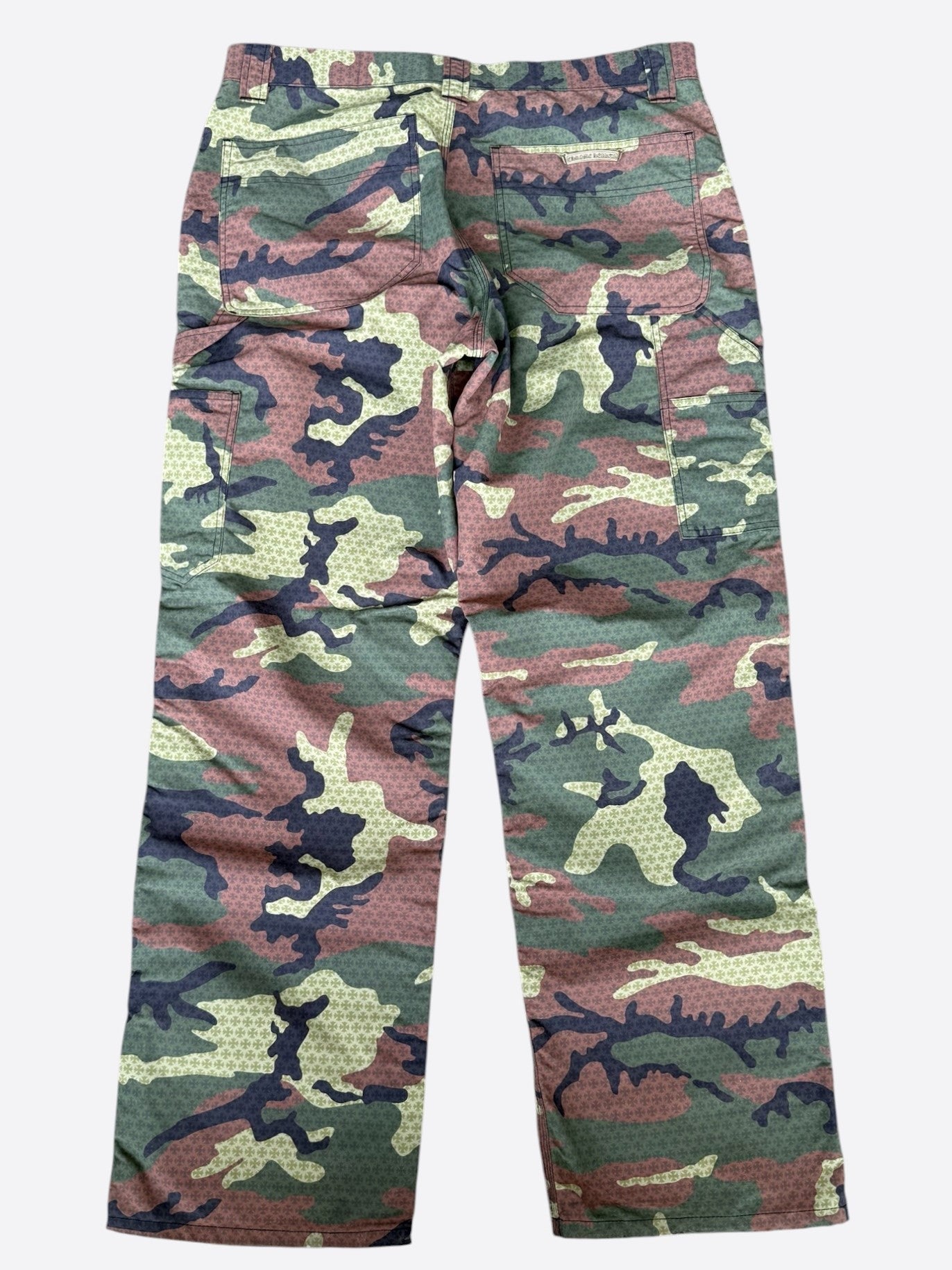 Chrome Hearts Camouflage Cross Jacquard Carpenter Pants