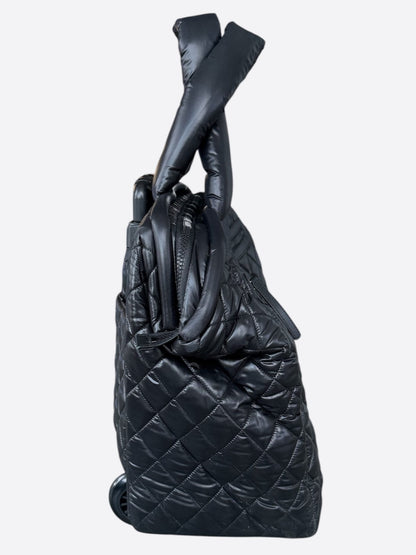 Chanel Black Quilted Coco Cocoon Trolley