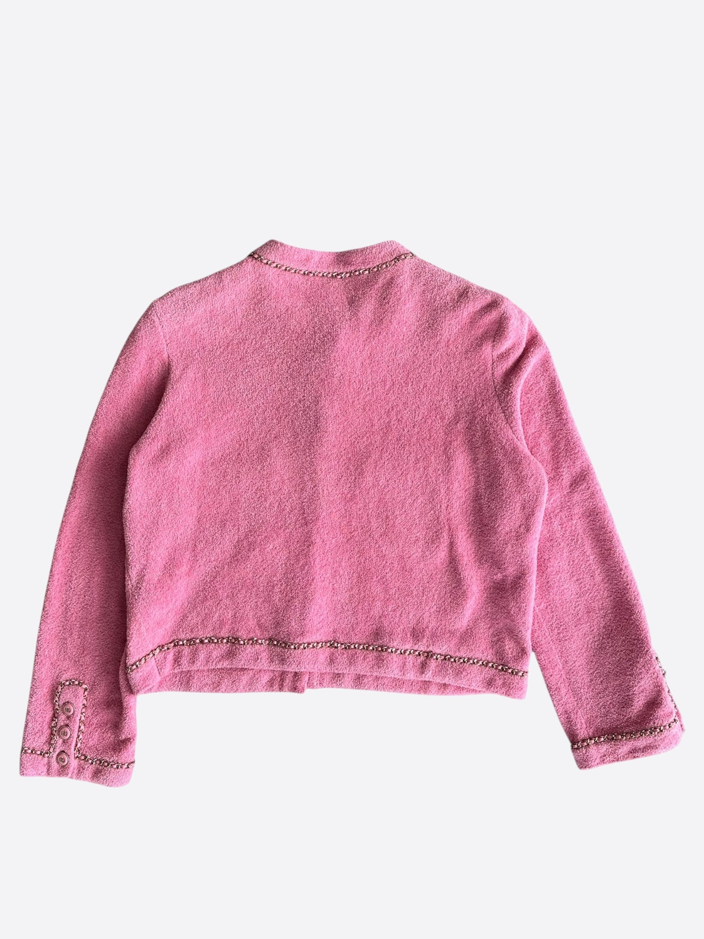 Chanel Pink Chain Women's Cardigan