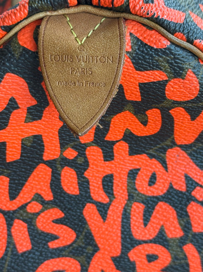 Louis Vuitton Stephen Sprouse Brown & Orange Monogram Speedy 30