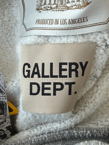 Gallery Dept Grey Paint Splatter Chateau Ranch Logo Hoodie