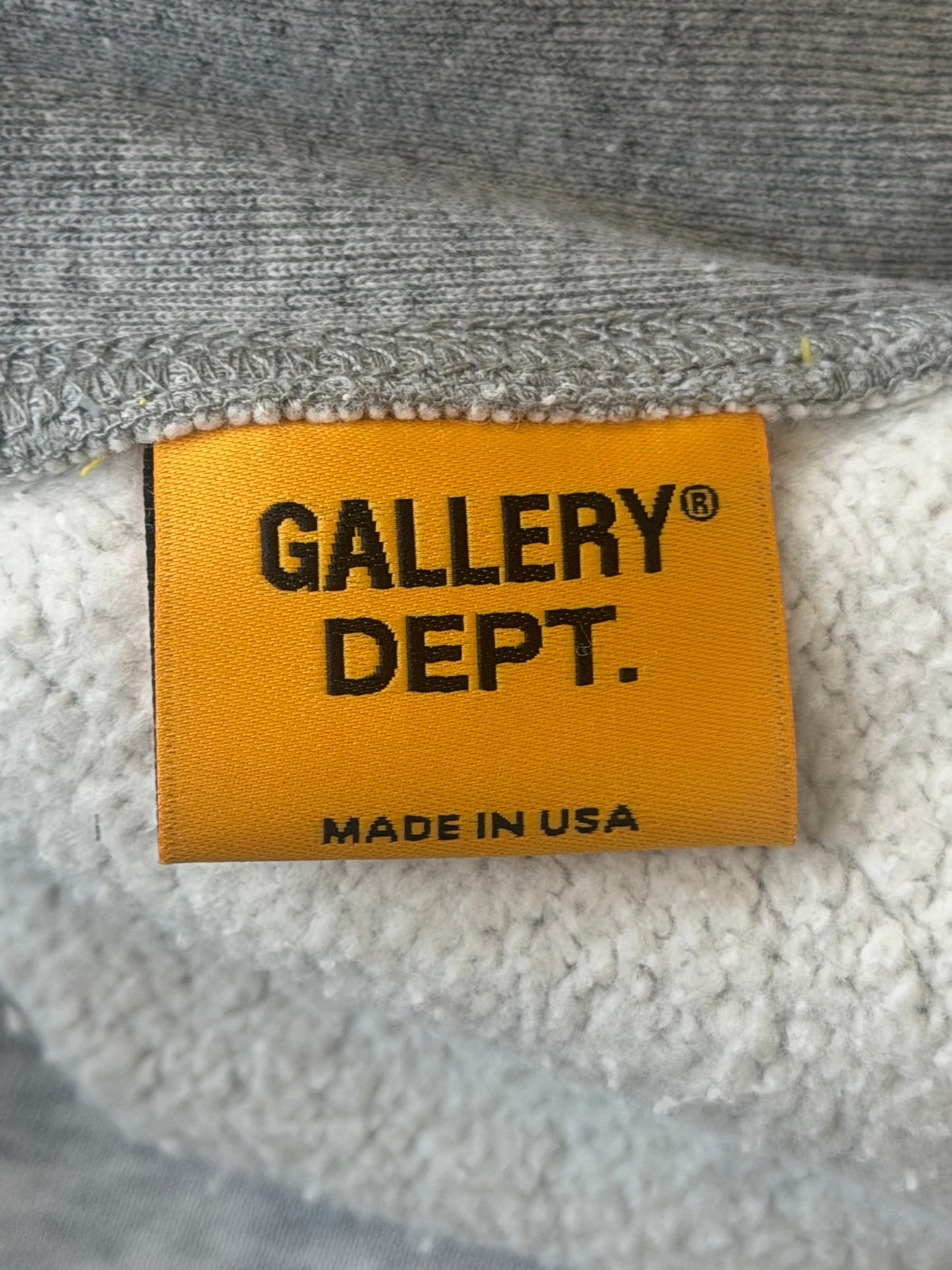 Gallery Dept Grey Paint Splatter Chateau Ranch Logo Hoodie