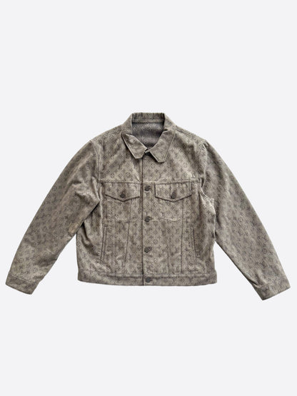 Louis Vuitton Grey Monogram Denim Jacket